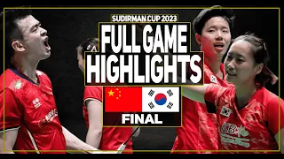 ZHENG Si Wei/HUANG Ya Qiong vs SEO Seung Jae/CHAE Yu Jung Badminton Sudirman Cup 2023 Final