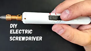 DIY Electric Screwdriver from old PC mouse and vape cigarette with reverse switch and type C USB