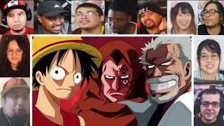 Luffy's father revealed by garp | reaction compilation | one piece
