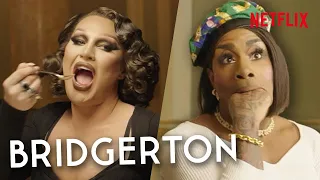 Drag Queens Monét X Change & The Vivienne Take a Bridgerton Etiquette Class | Netflix