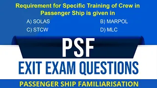 Passenger Ship Familiarisation (Crowd Management) DGS Exam Questions with Explanation | Unnikrishnan