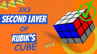 How to solve second layer of rubik's cube in hindi urdu
