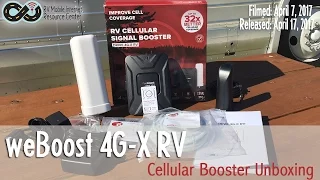 weBoost 4G X RV Cellular Booster Unboxing