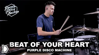 Beat Of Your Heart  - Purple Disco Machine, ÁSDÍS  | Drum Cover