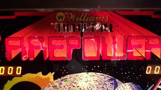 Williams FIREPOWER  Plays Like New!! (Dr. Dave's Pinball Restorations)