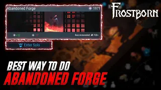 Best Way to do Abandoned Forge Portal in Frostborn!