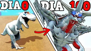 O PEQUENO DINOSSAURO PALIDO EVOLUIU PARA O VERDADEIRO KAIJU KAITAN! NO MULTIVERSO DO ARK 1OO DIAS!