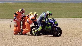 Le Mans 2017 motogp ROSSI CRASH