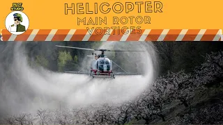Helicopter Main Rotor Washes Visualized! | Vortex Ring State Article in the description🚁 #aviation