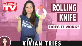 BOLO ROLLING KNIFE REVIEW | TESTING AS SEEN ON TV PRODUCTS | VIVIAN TRIES (GIVEAWAY CLOSED)