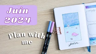 Bullet Journal Juin 2024 Plan with me - BujoWithCam