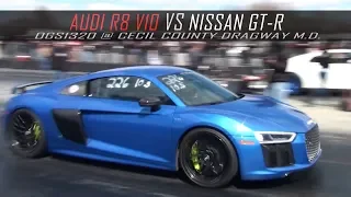 Audi R8 V10 vs Nissan GT-R @ Street Wars