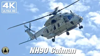 [4K] Teardrop approach runway 03! NH90 Royal Netherlands Navy | EHKD