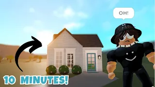 BUILDING A HOUSE IN 10 MINUTES IN BLOXBURG…I HATED THIS