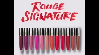 L'OREAL Rouge Signature Matte Lip Ink -Preview the Shades!