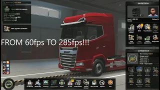 HOW TO REMOVE FPS LOCK || EURO TRUCK SIMULATOR 2 || 60fps TO 285fps