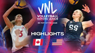 🇨🇦 CAN vs. 🇺🇸 USA - Highlights | Week 2 | Women's VNL 2024