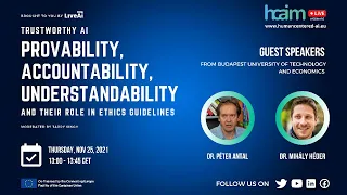 HCAIM Webinar : Provability, Accountability, Understandability in AI