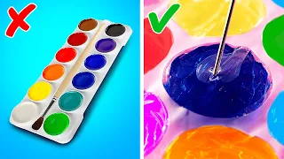 50 BEST ART HACKS FOR BEGINNERS