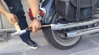 Yamaha Dragstar 1100cc Exhaust Modification