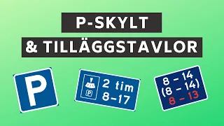 Parkeringsskyltar & tilläggstavlor - Så får du parkera