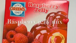 Raspberry jelly mix tutorial♥️