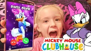 Calling Daisy Duck in Real Life *OMG* She Answered!! Calling Disney Characters