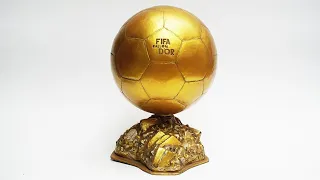 Paper Mache Golden Ball (Ballon D'or) Model Handmade - Paper Hands