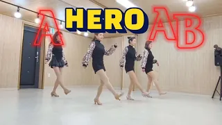 [Demo]A Hero AB Line Dance/Beginner/