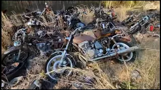 MOTORCYCLE GRAVEYARD III  OVER 4000 BIKES IS THIS THE WORLDS LARGEST??