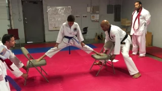 Taekwondo splits test promotion