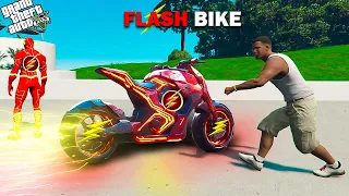 GTA 5 : Franklin Stealing Flash Super Fast Bike in GTA 5 in Telugu | HANTHAKUDU BABU