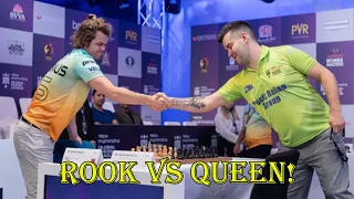 ROOK VS QUEEN!! Ian Nepomniachtchi vs Magnus Carlsen || Global Chess League 2023 - R6