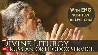 Live: Divine Liturgy. Russian Orthodox Service. 16 August 2020 (with English subtitles in live-chat)