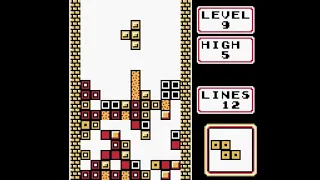 Tetris (Game Boy Version) - Game B Longplay - Level 9 - High 5