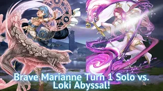 Brave Marianne Turn 1 Solo vs. Mythic Loki Abyssal! [FEH]