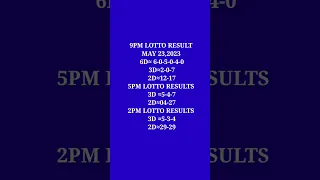pcso lotto result may 23,2023
