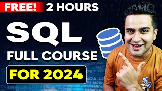 SQL - Complete Course in 2 Hours | SQL One Shot using Oracle 🚀 Step by Step | Full Course In Hindi