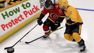 How do you protect the puck in NHL 23?