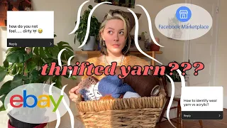 secondhand yarn shopping !! | a beginners guide to more SUSTAINABLE yarn consumption