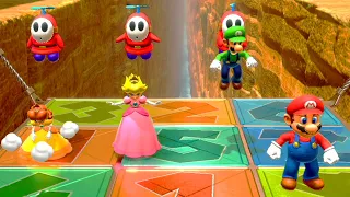 Mario Party Superstars - Mario vs Peach vs Luigi vs Daisy 2 Players Walkthrough at Woody Woods