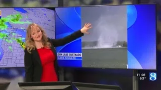 Gustnado spins over Gun Lake