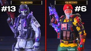 Top 15 RAREST Character Skins In Cod Mobile