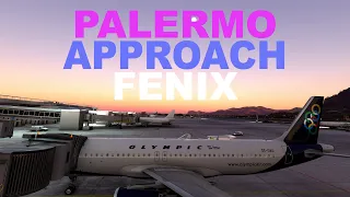 Palermo Arrival / Fenix A320 / MSFS / 4K HDR