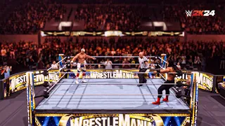 WWE 2K24: Roman Reigns VS Cody Rhodes w/ Special Referee The Rock - Bloodline Rules | Wrestlemania