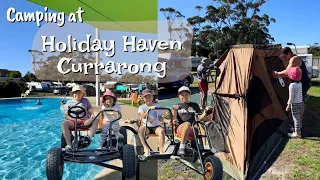 Camping at Holiday Haven Currarong, NSW Australia