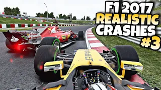 F1 2017 REALISTIC CRASHES #3