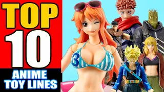 TOP 10 TOY LINES for ANIME Action Figures!