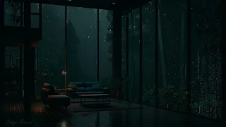 Heavy Rain forest by Cozy Window Ambience - take a nap & wait for the rain stops - ASMR Sleep💤