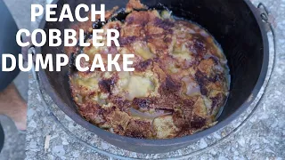 Cast Iron Peach Cobbler Dump Cake